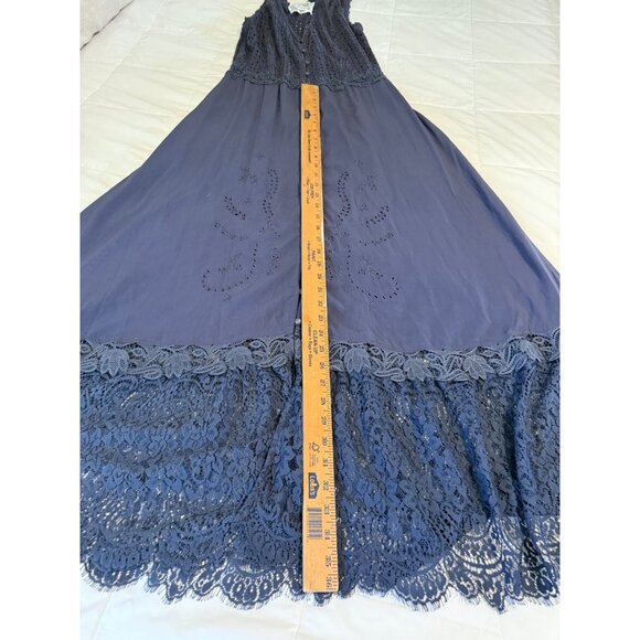 Johnny Was Gavin Maxi Dress S Empire waist Lace flowy Cottagecore Coquette Read - Picture 12 of 16